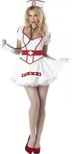 California Costumes 241796 Womens Nurse Heart Breaker Costume White Size Medium - Picture 1 of 2