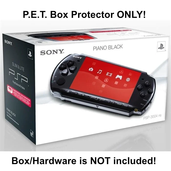 P.E.T. Plastic Box Protector / Display Case for Sony PSP 3004 Console Box - Image 1 of 3