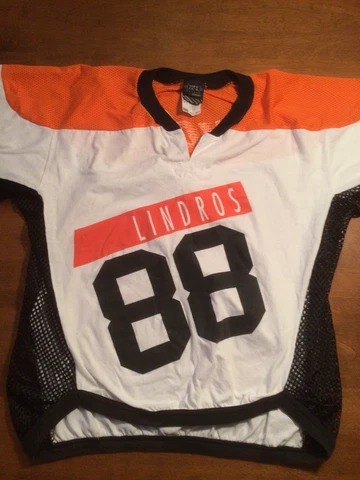 Vintage 90’s Eric Lindross #88 Philadelphia Flyers Jersey Mens XS BAUER Cover