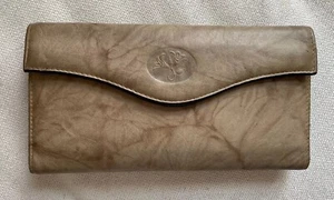 Buxton Heredera Organizador Bolso sin asas Billetera Grano Cuero de Vaca Natural Bronceado De Colección - Imagen 1 de 18