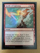 Riddle of Lightning FOIL COMMON MTG Time Spiral Remastered TSR Magic * NEW *