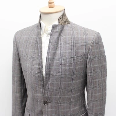 Men’s ETRO Milano Wool Plaid Sport Coat Jacket Blazer Size 48 ~S made in ITALY - Image 1 of 4