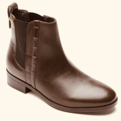 Rockport LARKYN Women's Size 8.5M BRN Leather Waterproof Chelsea Boots MSRP $150 - Image 1 of 4