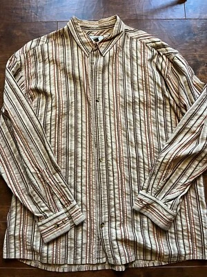 Horny Toad Mens Striped Aztec Long Sleeve Button Down Casual Size L - Image 1 of 4