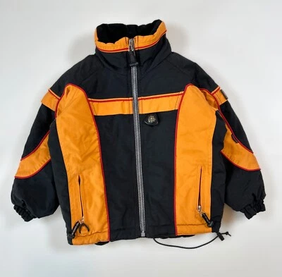 Obermeyer OBX Preschool Ski Jacket Black, Orange and Red Coat Size 4 Preschool - Image 1 of 4