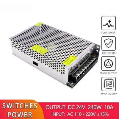 AC to DC 24V 240W 10A Switching Power Converter 110V 220V LED Driver Adapter - Image 1 of 4
