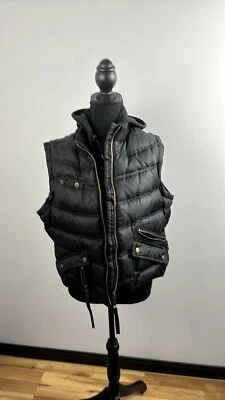 Chaleco acolchado NOBO No Boundaries Juniors XL negro con capucha cremallera relleno. Foto 1 de 4