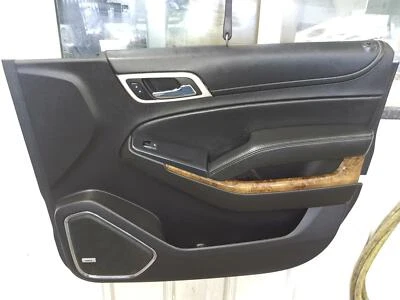 2015-2020 GMC YUKON XL 1500 Right Front Door Trim Panel BLACK/WOOD PWR W/SWITCH — 第 1/4 张图片