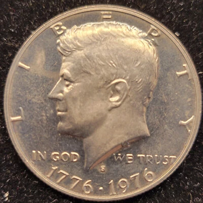 1776-1976S Bicentennial Kennedy Half Dollar 40% Silver Nice Uncirculated MS - Image 1 of 2