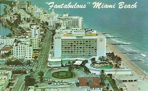 Postales de hotel Sevilla con vista aérea de fantásticos autos de Miami Beach Florida - Imagen 1 de 2