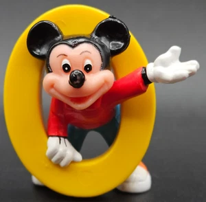 Vtg Applause Mickey Mouse Number 0 Zero Birthday Cake Topper Figure Disney - Picture 1 of 10