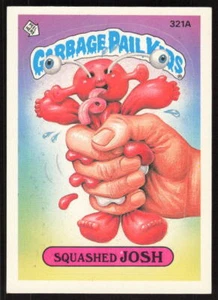 Garbage Pail Kids Serie 8 1987 #321A Squashed Josh Casi Nuevo - Imagen 1 de 2