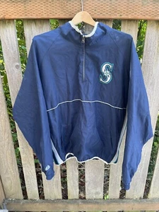 Rompevientos de Colección Seattle Mariners Cuarto Cremallera Aunthentic Majestci XL - Imagen 1 de 4