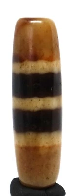 Raro Antiguo Himalaya Dzi INDO Tíbet NEPALI RAYA CHUNG DZI ABALORIO Foto 1 de 4