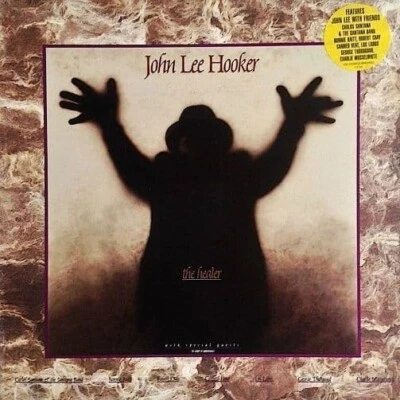 JOHN LEE HOOKER The Healer Vinyl Record Album LP Silvertone 1989 And Blues Rock - Image 1 of 4