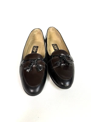 Ladies Brown & Black Tasseled Selby Loafers - Image 1 of 4