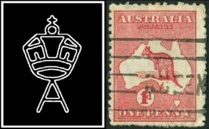 1913 Australia 1d Red Kangaroo Stamp Die IIA Electro G 4(G)f Variety Stamp Used - Bild 1 von 1