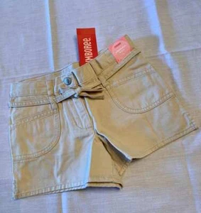 Gymboree Love is in the Air Khaki String Belt Cotton Shorts Sz 5 NWT - Picture 1 of 2