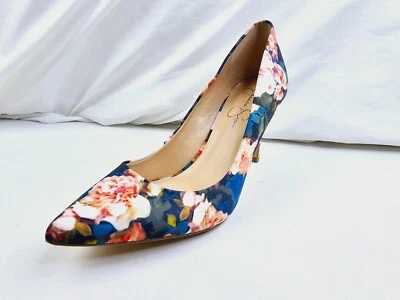 Zapatos de salón Jessica Simpson para mujer talla 9,5 M Levin floral punta sin cordones Foto 1 de 4