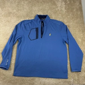 Pullover Ralph Lauren RLX Golf 1/4 Cremallera XL Jacquard Bolsillo Highlands Country Club - Imagen 1 de 19