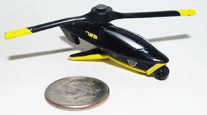 Small Hasbro 2020 Micro Machine Plastic Helicopter in Black and Yellow # 793 - Picture 1 of 3