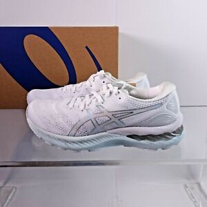 ASICS Women's GEL-Nimbus 23 Running Shoes 1012A885-100 White/Pure Silver