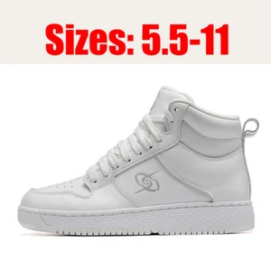 White High Top Casual Full Grain fashion Shoes US Sizes 5.5-11 - Picture 1 of 24