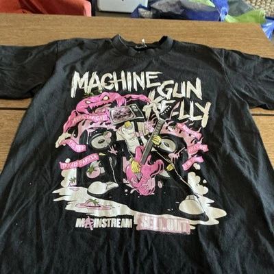 Camiseta negra Machine Gun Kelly Mainstream Sellout 2022 Tour, mediana para hombre Foto 1 de 4