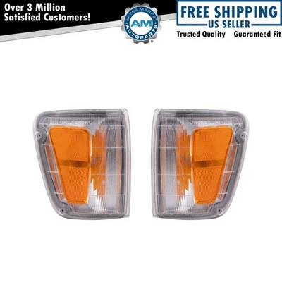 Corner Marker Light Set Fits 1993-1998 Toyota T100 TO2520140 TO2521140 - Image 1 of 4