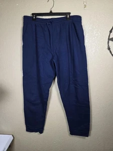 Fruit of the Loom Men's Eversoft Fleece Joggers with Pockets, Navy, X-Large - Picture 1 of 4