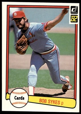 1982 Donruss Bob Sykes #640 St. Louis Cardinals - Image 1 of 2