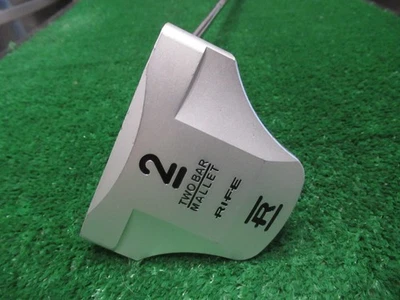 RIFE TWO BAR MALLET PUTTER GOLF CLUB STEEL RH 38" - Image 1 of 4