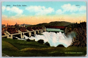 K40/ Post Falls Idaho postal c1940 presa central eléctrica 242 - Imagen 1 de 2