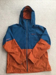 PATAGONIA MEN'S XL H2NO RECCO HOODED WATERPROOF JACKET COPPER/DK TURQUOISE - Picture 1 of 11