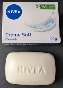 6 Confezioni Nivea Creme Soft Care Bar Sapone 96% Ingredienti di Derivazione Naturale Nuovo - Foto 1 di 2
