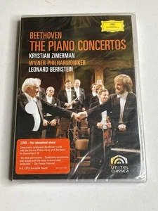 Beethoven The Piano Concertos DVD NEW Sealed Zimmerman Philharmoniker Bernstein - Picture 1 of 2