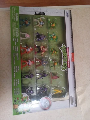 Teenage Mutant Ninja Turtles Die-Cast Nano MetalFigs Pack of 18 by Jada - Image 1 of 3