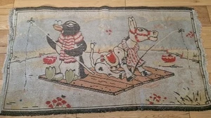 Vintage 1950s Muffin the Mule Childrens Nursery Rug A RARE Item Find Another! - Picture 1 of 8