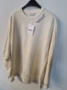 only Pullover beige/weiß Gr. M - Bild 1 von 4