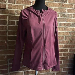 Yogalicious Full-Zip Lightweight Hooded Running Workout Yoga Lux Jacket Size XL - Bild 1 von 16