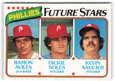 1980 Topps #682 Phillies Future Stars (Ramon Aviles / Noles / Saucier) Rookie RC - Image 1 of 2