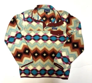 Patagonia All Over Print Small Damen Synchilla Snap Pullover Fleece - Bild 1 von 4