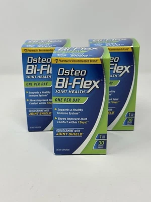 NUEVO PAQUETE DE 3 Osteo Bi-Flex Salud Articular Glucosamina Escudo Articular Suplemento 8/26 Foto 1 de 4