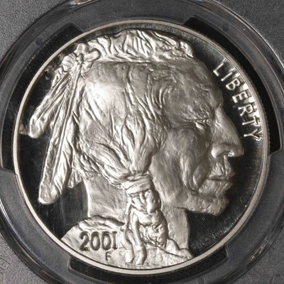 2001 P PCGS PR-70 DCAM American Buffalo Commemorative - Image 1 of 3