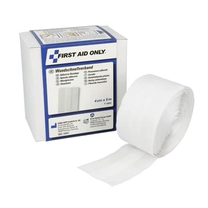 Pflaster Rolle 5 Meter x 4 cm - Wundschnellverband als Meterware in Spenderbox - Bild 1 von 4