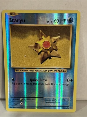 Staryu Reverse Holo 30/108 XY Evolutions Pokemon Card Near Mint - Image 1 of 3