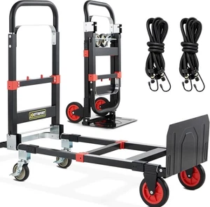 Cabrio klappbarer Handwagen Dolly Wagen Schwerlast 500 Pfund Kohlenstoffstahl Dolly - Bild 1 von 6