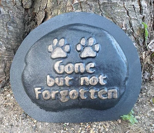 Plastic pet rock memorial mold plaster concrete mould 9" x 7 " x 1" - Picture 1 of 1