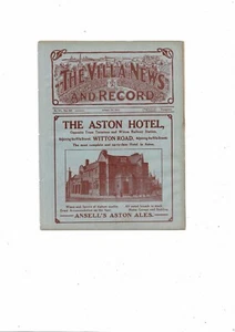 1921/22 Aston Villa v Oldham Athletic Football Programme, ex bound volume - Picture 1 of 3