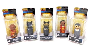 Set of 5 Marvel Black Panther Pin Mate Wooden Figures Set NOS - Picture 1 of 4